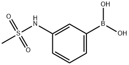 3-甲磺酰氨基苯硼酸 结构式