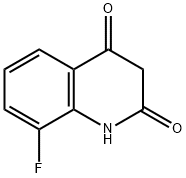 8-Fluoroquinolin-2,4-dione 化学構造式