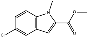 5-氯-1-甲基-2-吲哚甲酸甲酯, 148356-79-0, 结构式