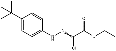 ETHYL 2-CHLORO-2-[2-(4-TERT-BUTYLPHENYL)HYDRAZONO] ACETATE Structure