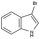 3-ブロモ-1H-インドール 化学構造式