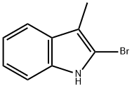 2-溴-3-甲基-1H-吲哚, 1484-28-2, 结构式
