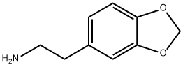3,4-亚甲二氧苯乙胺,1484-85-1,结构式