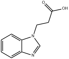 3-(苯并咪唑-1-基)-丙酸, 14840-18-7, 结构式