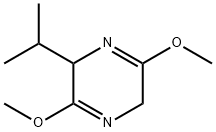 Pyrazine, 2,5-dihydro-3,6-dimethoxy-2-(1-methylethyl)- (9CI) Struktur