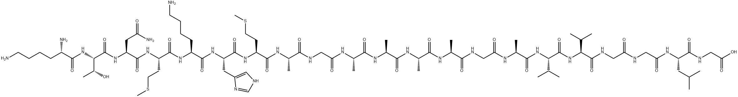 プリオンタンパク (106-126) (ヒト) 化学構造式