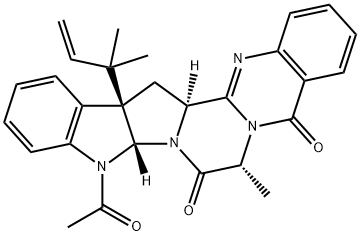 5-N-acetylardeemin Struktur