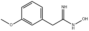 2-(3-メトキシフェニル)-N'-ヒドロキシエタンイミドアミド 化学構造式