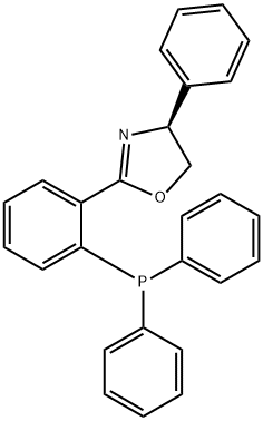 (S)-(+)-2-[2-(二苯基膦)苯基]-4-苯基-2-噁唑啉, 148461-15-8, 结构式