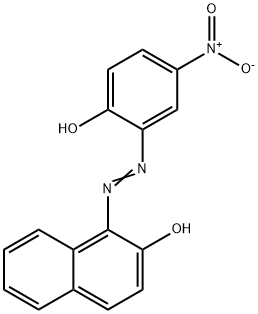 1-[(2-hydroxy-5-nitrophenyl)azo]-2-naphthol Struktur