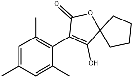 4-Hydroxy-3-mesityl-1-oxaspiro(4.4)non-3-en-2-one Struktur