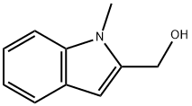 (1-メチル-1H-インドール-2-イル)メタノール 化学構造式