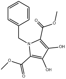 2,5-dimethyl 1-benzyl-3,4-dihydroxy-1H-pyrrole-2,5-dicarboxylate Struktur