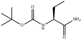 Carbamic acid, [(1S)-1-(aminocarbonyl)propyl]-, 1,1-dimethylethyl ester (9CI) 化学構造式