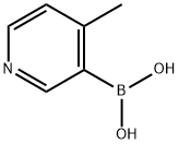 4-メチルピリジン-3-ボロン酸 化学構造式