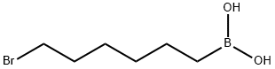 (6-ブロモヘキシル)ボロン酸 化学構造式