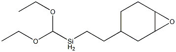 2-(3,4-环氧环己烷基)甲基二乙氧基硅烷 结构式