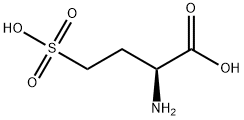 (S)-2-アミノ-4-スルホブタン酸 化学構造式