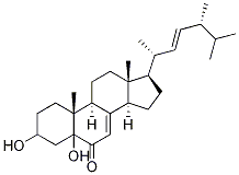 3,5-Dihydroxyergosta-7,22-dien-6-one Struktur