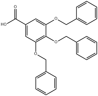 3,4,5-トリス(ベンジルオキシ)安息香酸 化学構造式
