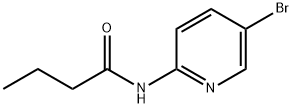 N-(5-ブロモ-2-ピリジニル)ブタンアミド 化学構造式