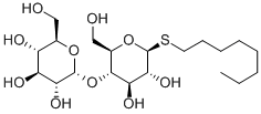 辛基 4-O-ALPHA-D-吡喃葡萄糖基-1-硫代-BETA-D-吡喃葡萄糖苷, 148616-91-5, 结构式