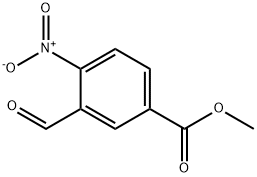 3-甲酰基-4-硝基苯甲酸甲酯, 148625-35-8, 结构式