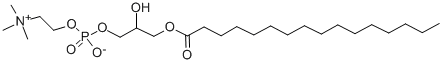 1-Palmitoyl-Lysolecithin,Synthetic 结构式