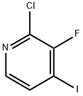 2-クロロ-3-フルオロ-4-ヨードピリジン 化学構造式