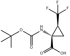 1486469-49-1 (1S,2S)-1 - {[(叔丁氧基)羰基]氨基} -2-(三氟甲基)环丙烷-1-羧酸