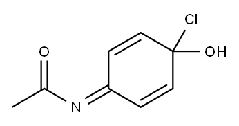 Acetamide,  N-(4-chloro-4-hydroxy-2,5-cyclohexadien-1-ylidene)- 结构式