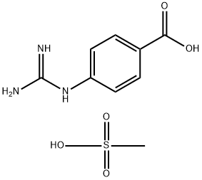 4-GUANIDINOBENZOIC ACID METHANESULFONATE Structure