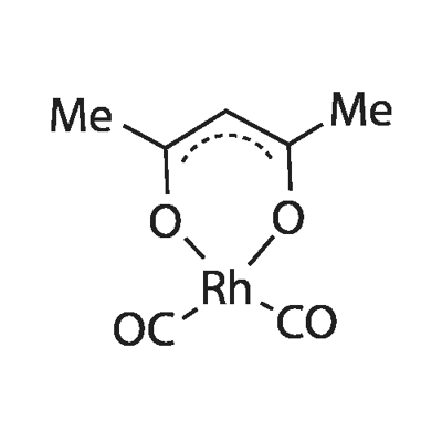 Dicarbonylacetylacetonato rhodium(I) Struktur