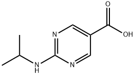 2-(ISOPROPYLAMINO)PYRIMIDINE-5-CARBOXYLIC ACID Structure