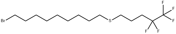 1-BROMO-9-[(4,4,5,5,5-PENTAFLUOROPENTYL)THIO]-NONANE Structure