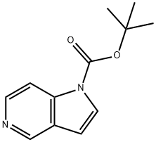 1-BOC-1H-吡咯并[3,2-C]吡啶 结构式