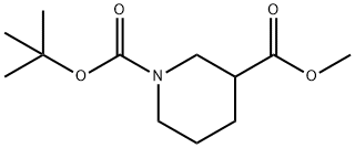 Methyl N-Boc-piperidine-3-carboxylate Structure