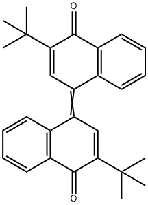 Δ4,4′-ビ[2-tert-ブチルナフタレン-1(4H)-オン] 化学構造式