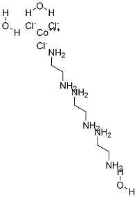 塩化トリス(エチレンジアミン)コバルト(III)三水和物 化学構造式