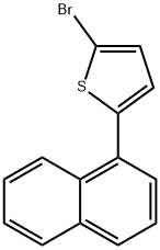 2-ブロモ-5-(1-ナフチル)チオフェン 化学構造式