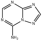 [1,2,4]トリアゾロ[1,5-a][1,3,5]トリアジン-7-アミン 化学構造式