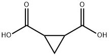 cis/trans 1,2-cyclopropanedicarboxylic acid 化学構造式