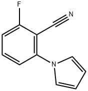 N-(2-シアノ-3-フルオロフェニル)ピロール 化学構造式
