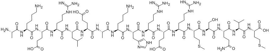 β-Amyloid/A4 Protein Precusor (319-335), 148914-01-6, 结构式