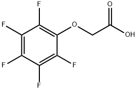 ペンタフルオロフェノキシ酢酸 化学構造式