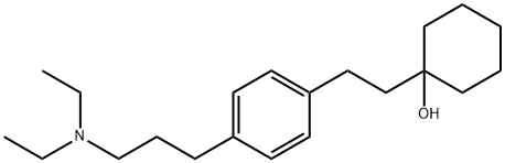 1-[p-[3-(Diethylamino)propyl]phenethyl]-1-cyclohexanol Struktur