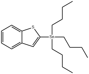 2-TRIBUTYLSTANNYLBENZO[B]THIOPHENE 化学構造式