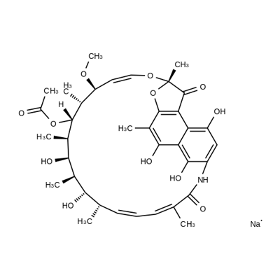 Rifamycin Sodium Struktur