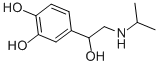 rac-4-[(R*)-1-ヒドロキシ-2-[(1-メチルエチル)アミノ]エチル]-1,2-ベンゼンジオール 化学構造式