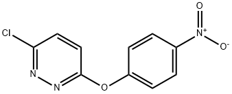 3-クロロ-6-(4-ニトロフェノキシ)ピリダジン 化学構造式